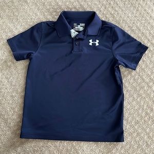 Boys Under Armour heat gear golf shirt